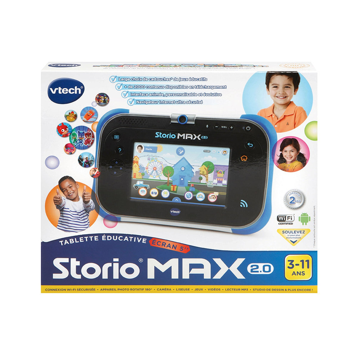 Vtech Tablette tactile storio max 2.0 5 bleu