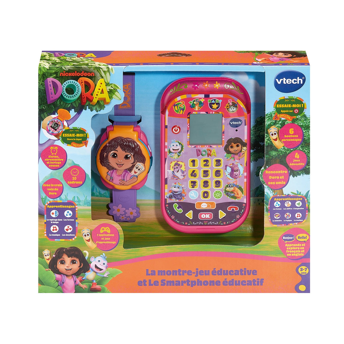 Vtech Bundle Dora montre et smartphone intéractifs