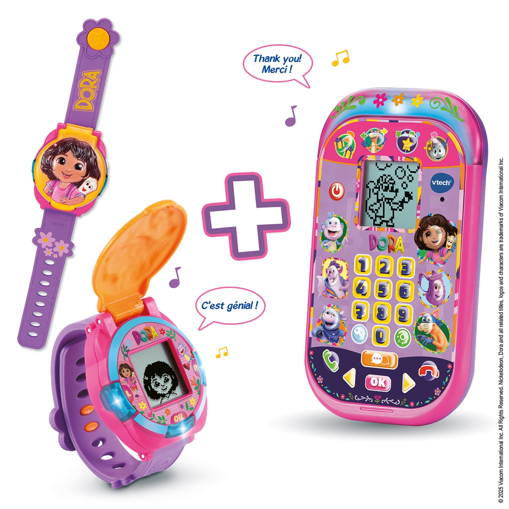 Vtech Bundle Dora montre et smartphone intéractifs