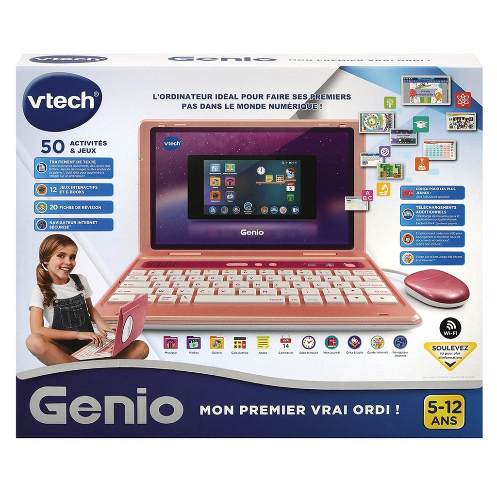 Vtech Genio mon premier vrai ordinateur rose