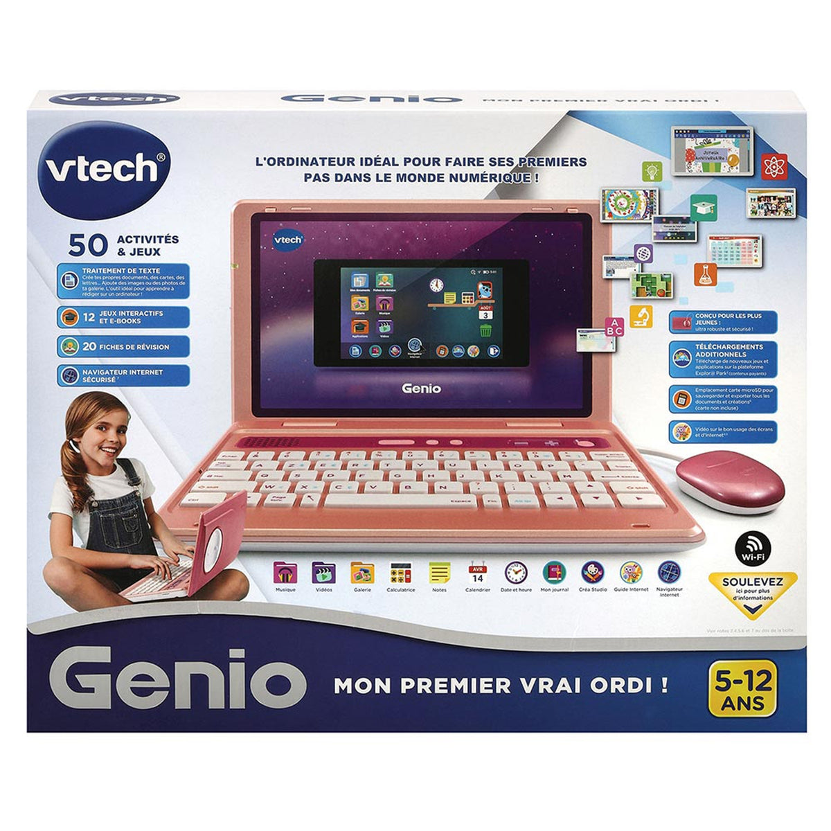 Vtech Genio mon premier vrai ordinateur rose