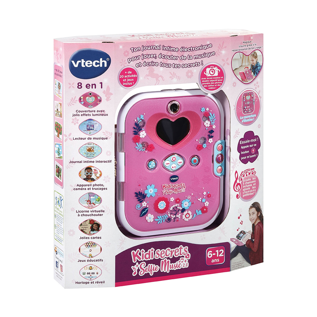 Vtech Journal Intime Électronique Kidi Secrets Selfie Music 2.0 8 en 1