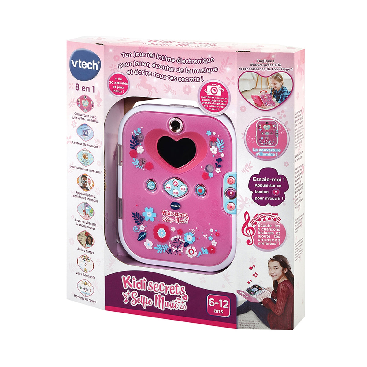Vtech Journal Intime Électronique Kidi Secrets Selfie Music 2.0 8 en 1