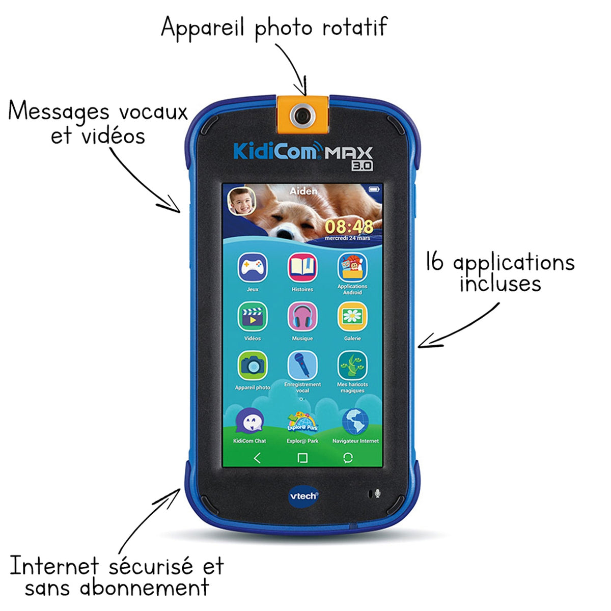 Vtech KidiCom MAX 3.0 bleu