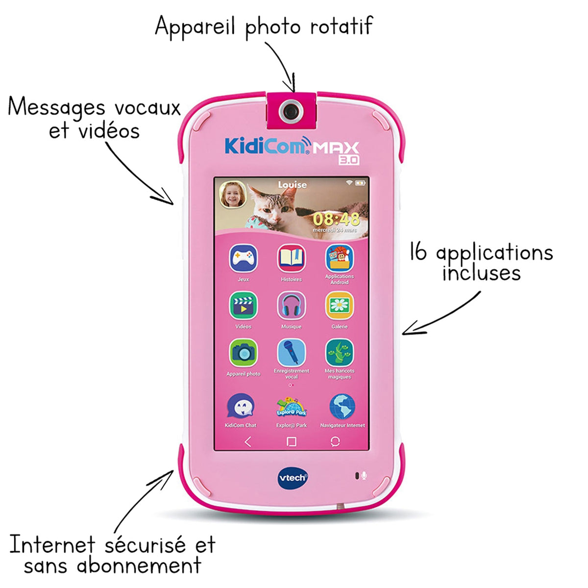 Vtech KidiCom MAX 3.0 rose