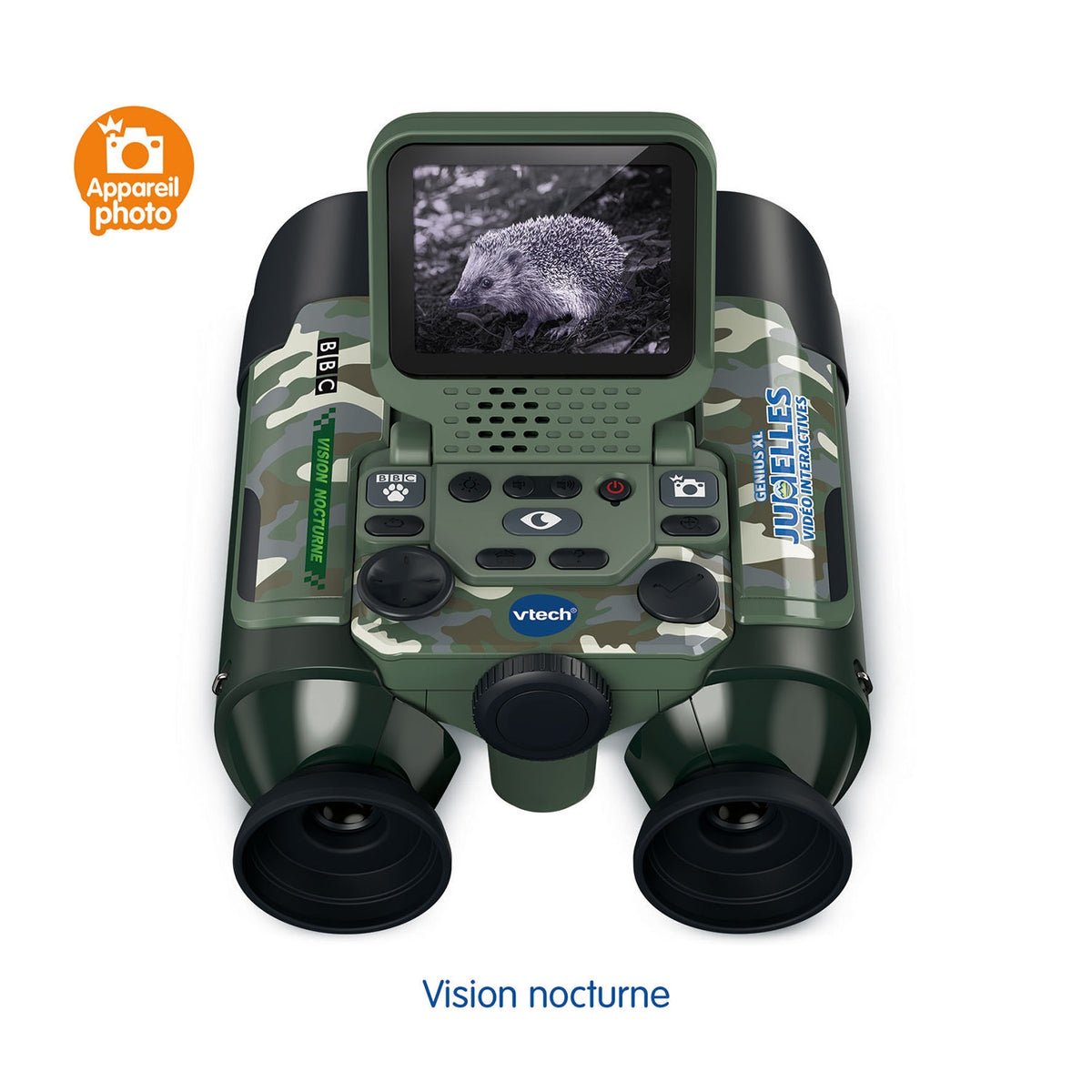 Vtech Genius XL - Jumelles vidéo interactives (camouflage)