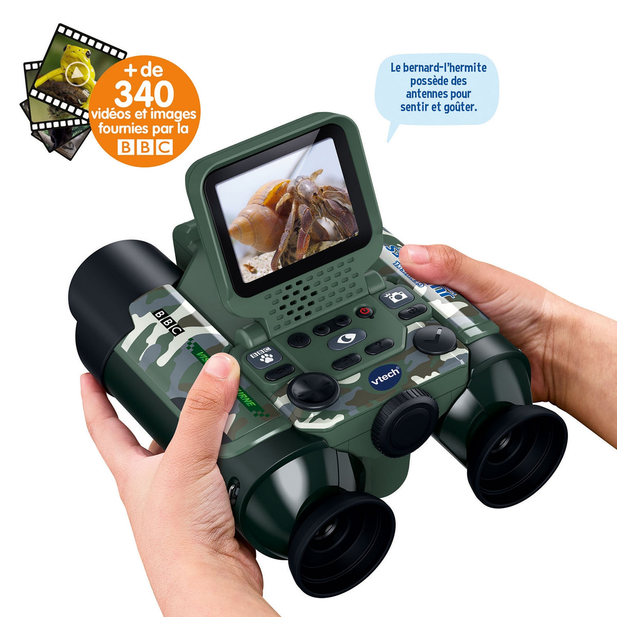 Vtech Genius XL - Jumelles vidéo interactives (camouflage)