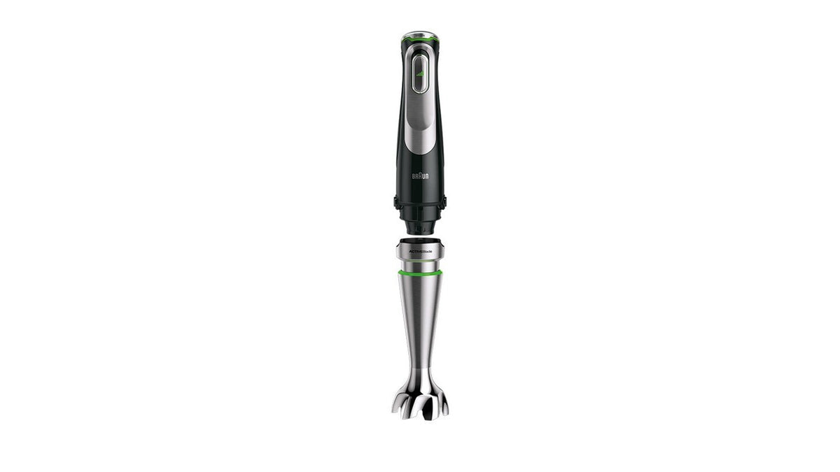 Braun MultiQuick 9 MQ 9187XLI Mixeur Plongeant 1200W, Noir et Acier Inoxydable, Bol 0,6 L