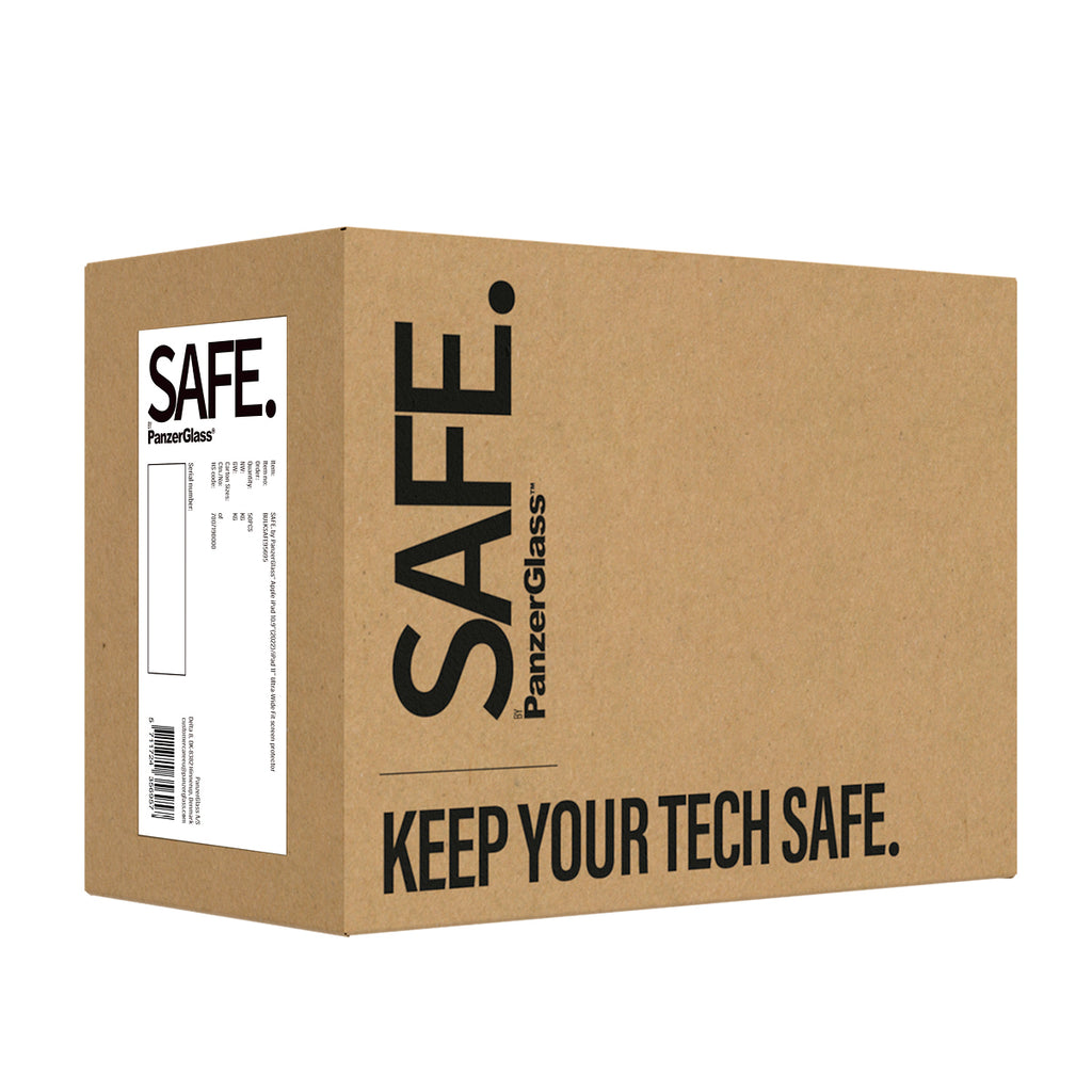 PanzerGlass SAFE. Protection d'écran Ultra-Wide Fit pour iPad Air 11" (2024-2026), iPad 11" (2025) et iPad 10.9" (2022),