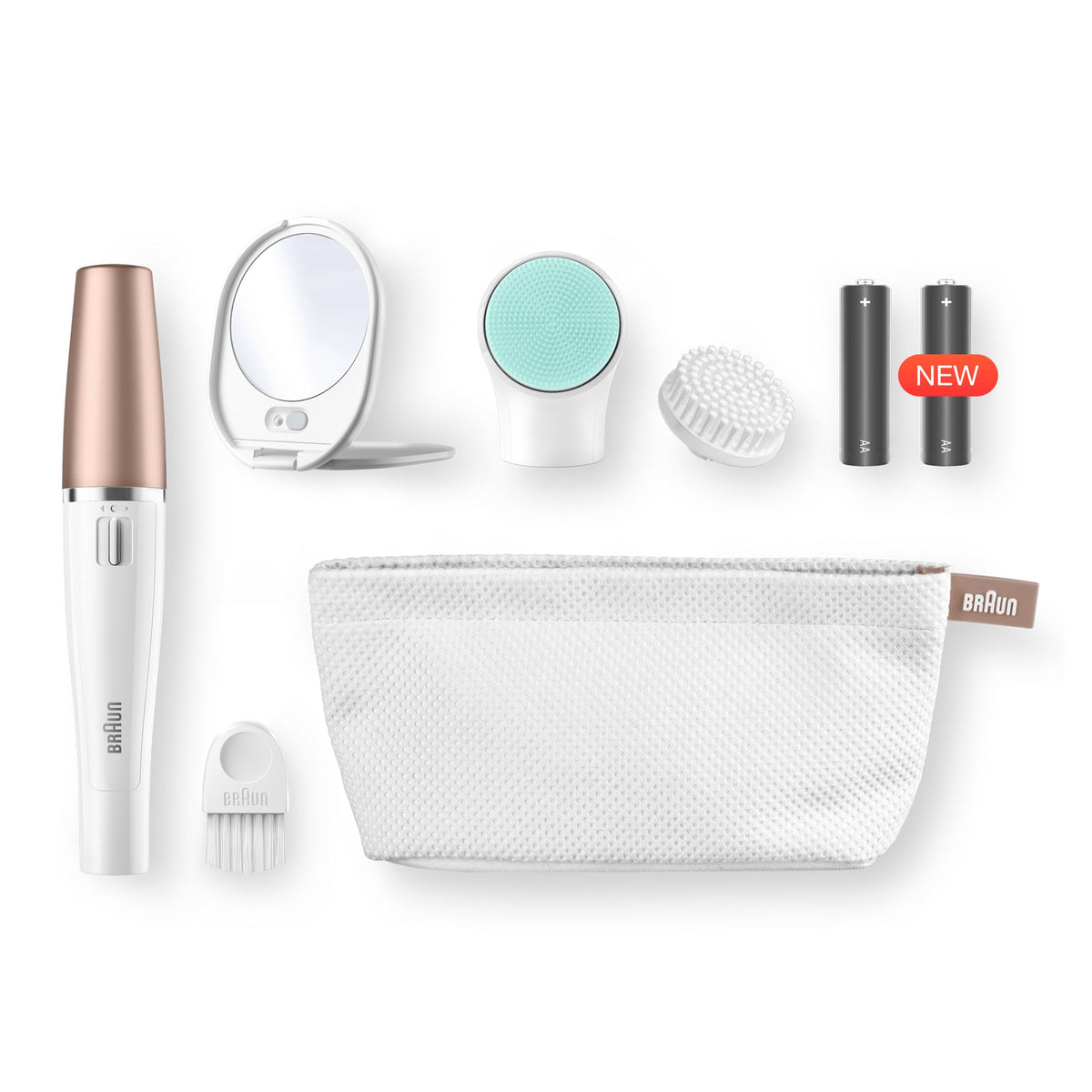 Braun FaceSpa 851V Or, Blanc