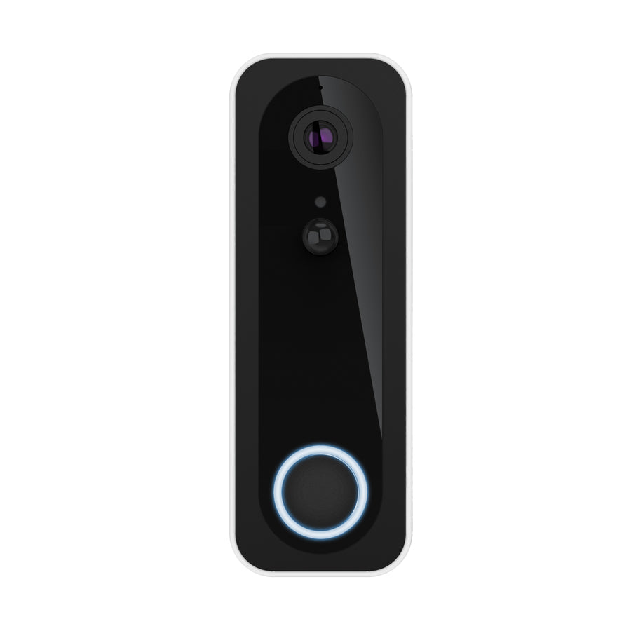 Trust DOORCAM-3000 Sonnette Vidéo Connectée 3 MP, Wi-Fi 2,4 GHz, Noir/Blanc