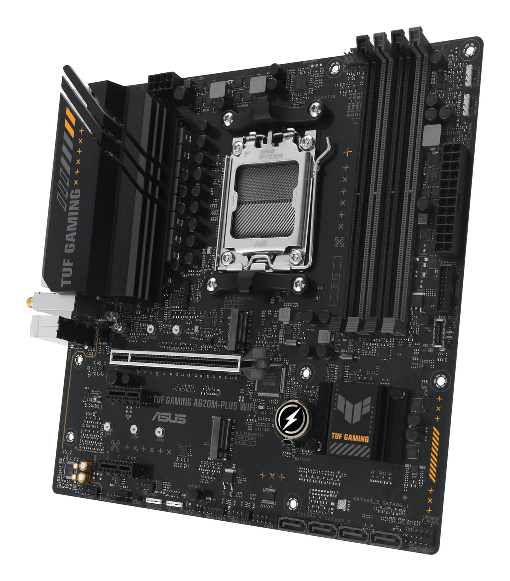 ASUS TUF GAMING A620M-PLUS WIFI AMD A620 Emplacement AM5 micro ATX