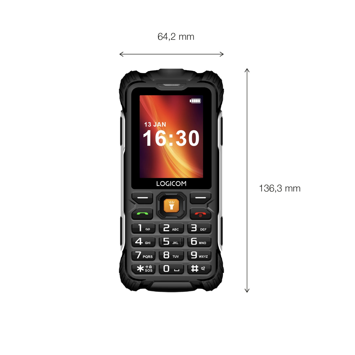 Logicom Téléphone Xtrem 60 Noir 4G
