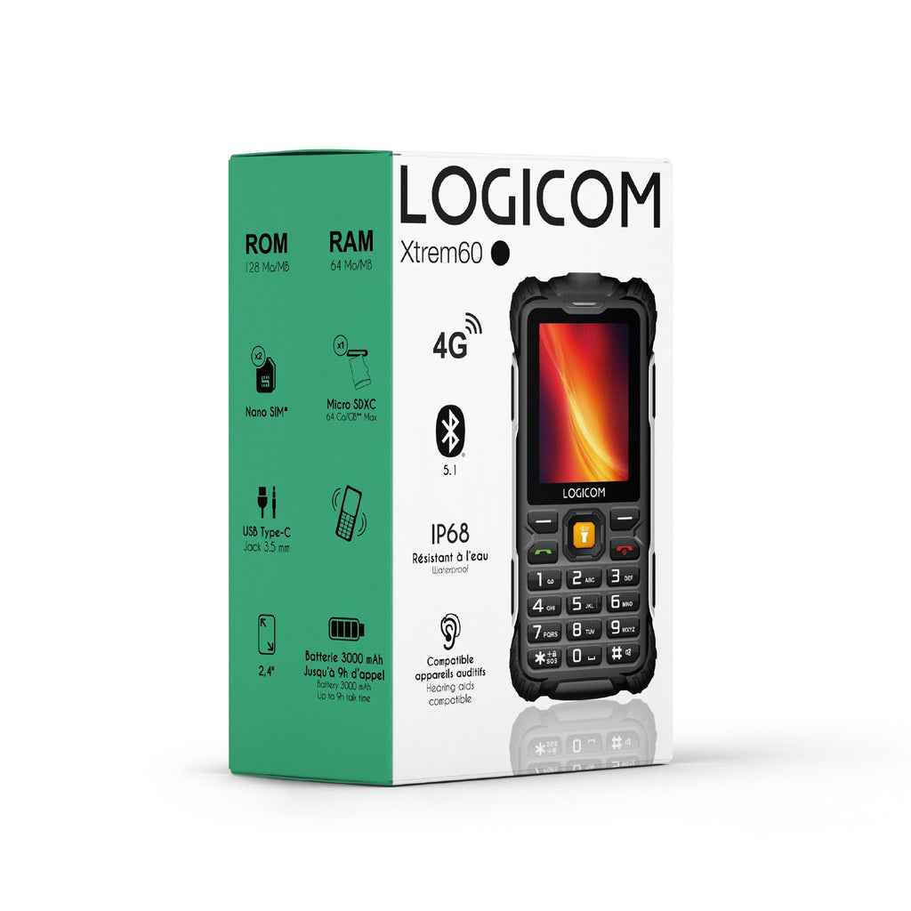Logicom Téléphone Xtrem 60 Noir 4G