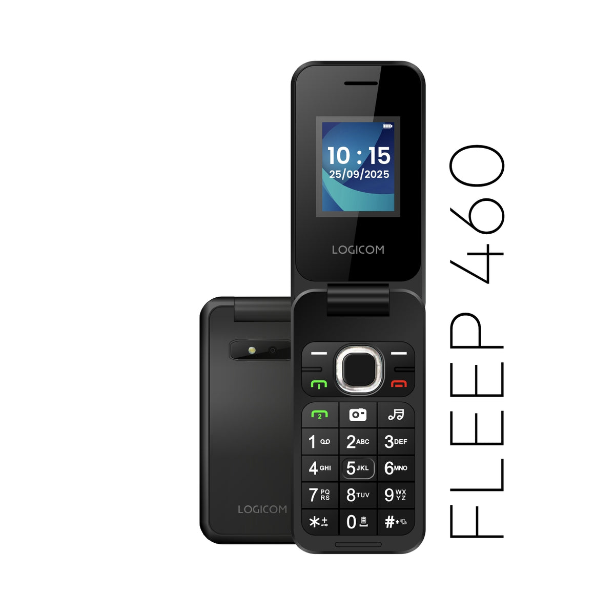 Logicom Téléphone portable Fleep 460 Noir