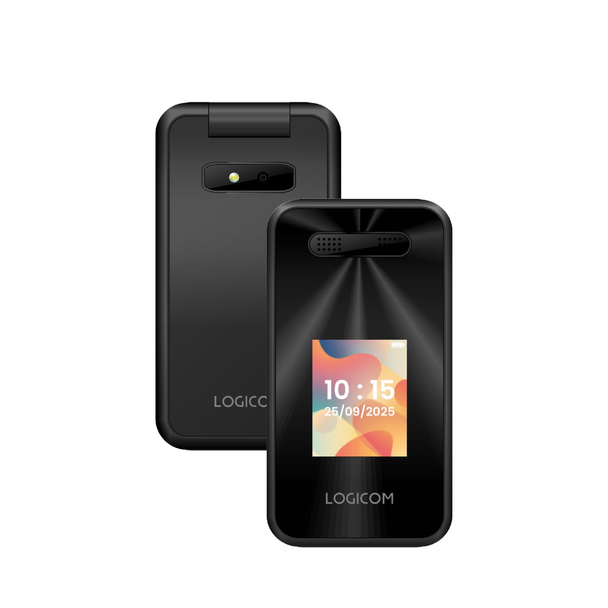 Logicom Téléphone portable Clapet, 4G - Fleep S90