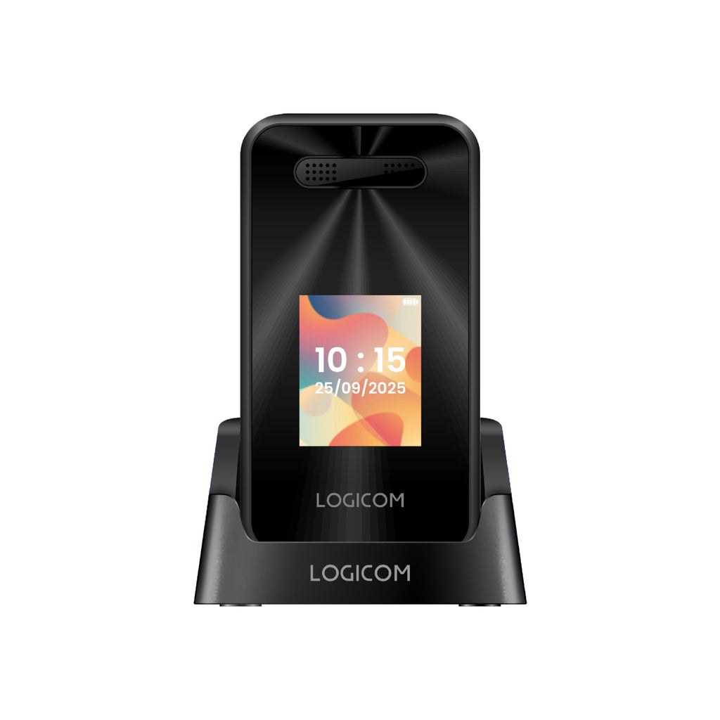 Logicom Téléphone portable Clapet, 4G - Fleep S90