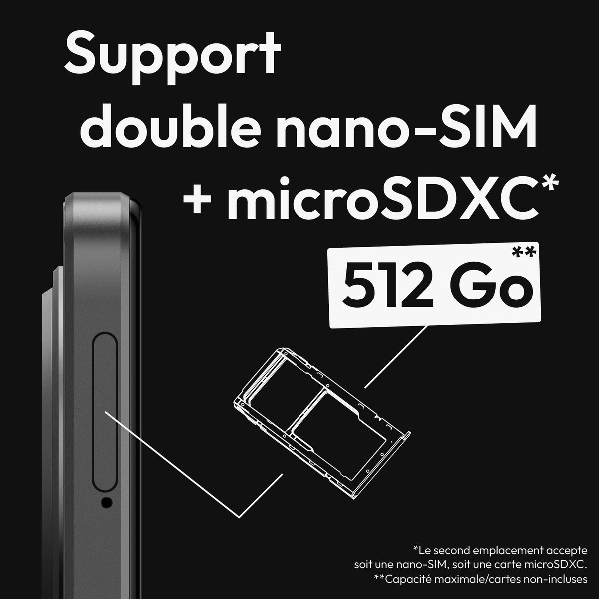 Logicom Smartphone Vision X3 Max 256 Go Noir