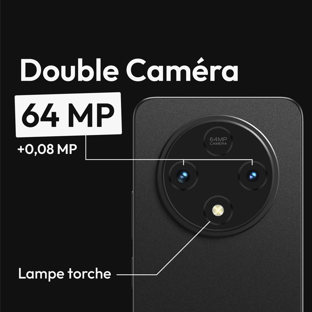 Logicom Smartphone Vision X3 Max 256 Go Noir