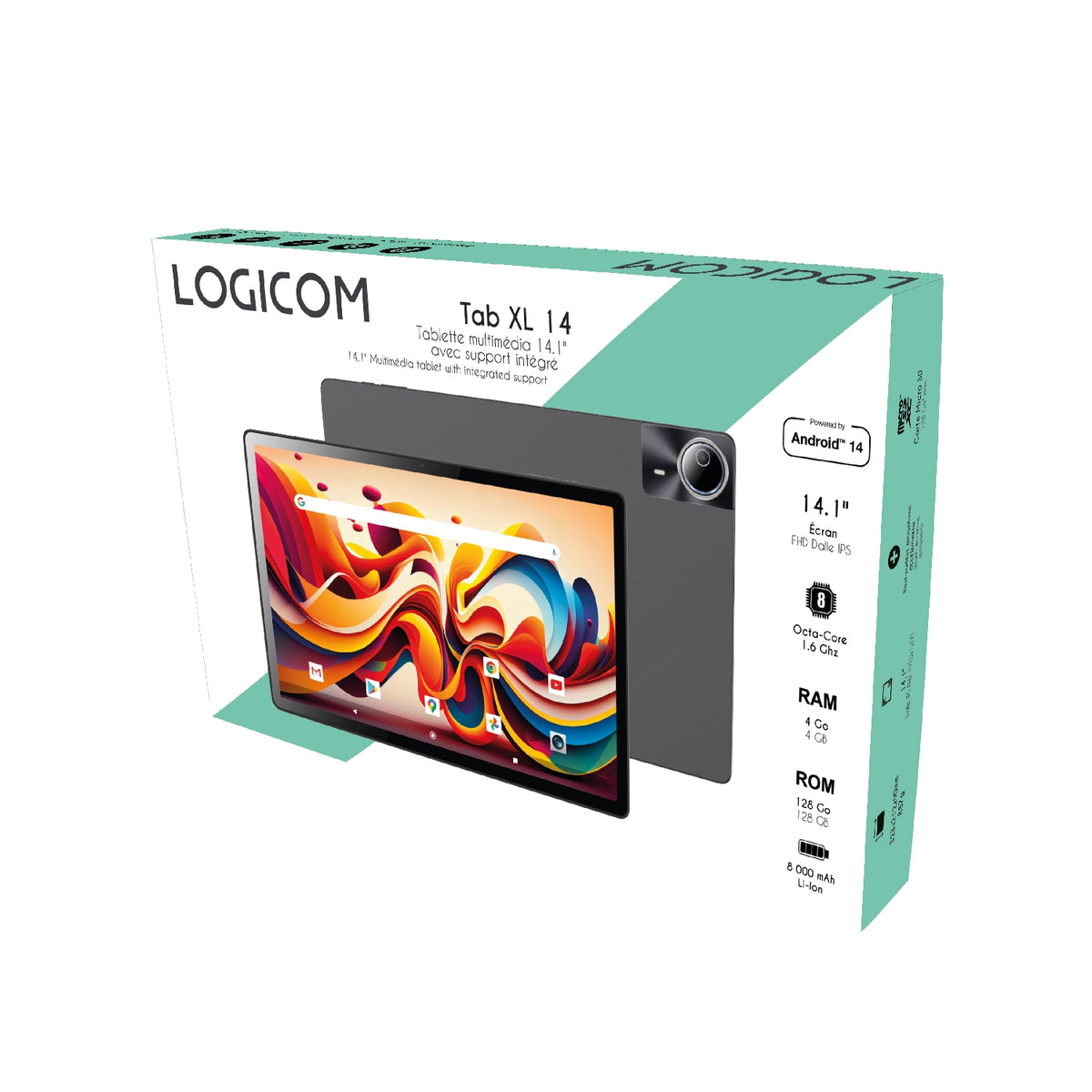 Logicom Tablette tactile Tab XL 14 14,1'' 128 Go