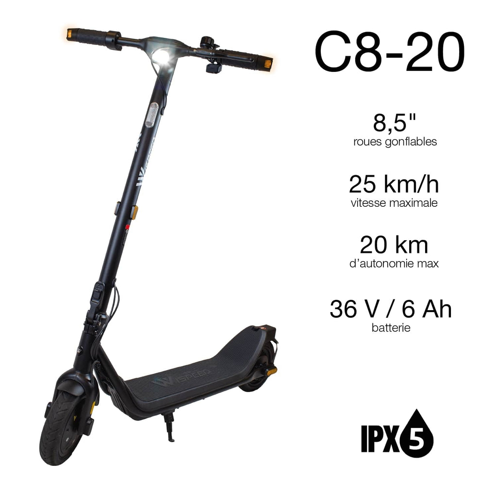Wispeed Trottinette électrique C8-20