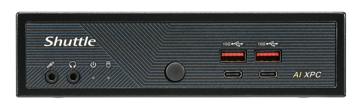 Shuttle Slim AI PC DN11H9 Intel Core Ultra 9 185H, Intel Arc Graphics, 4x 2.5 Gbit LAN, VESA