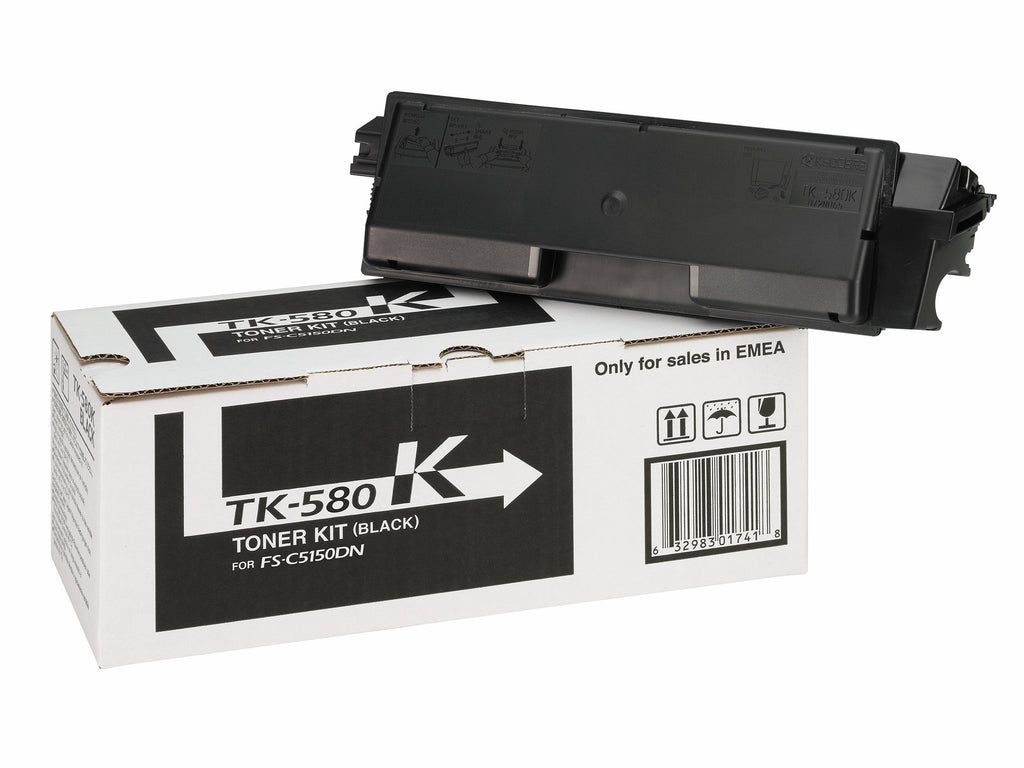 Kyocera TK-580K Cartouche de Toner Originale, Noir