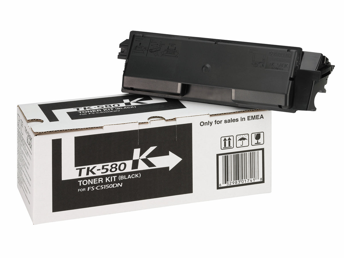 Kyocera TK-580K Cartouche de Toner Originale, Noir