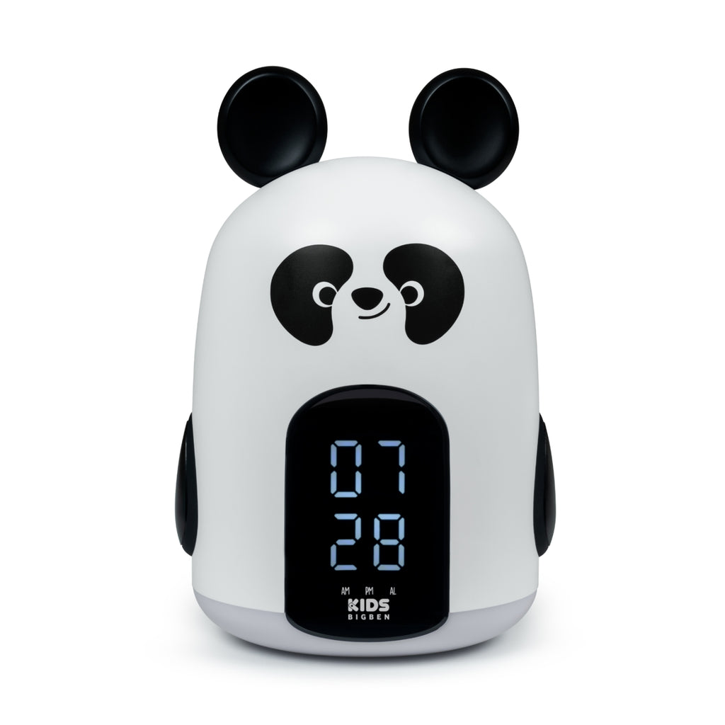 Bigben Réveil Veilleuse - Forme panda bao blanc et noir