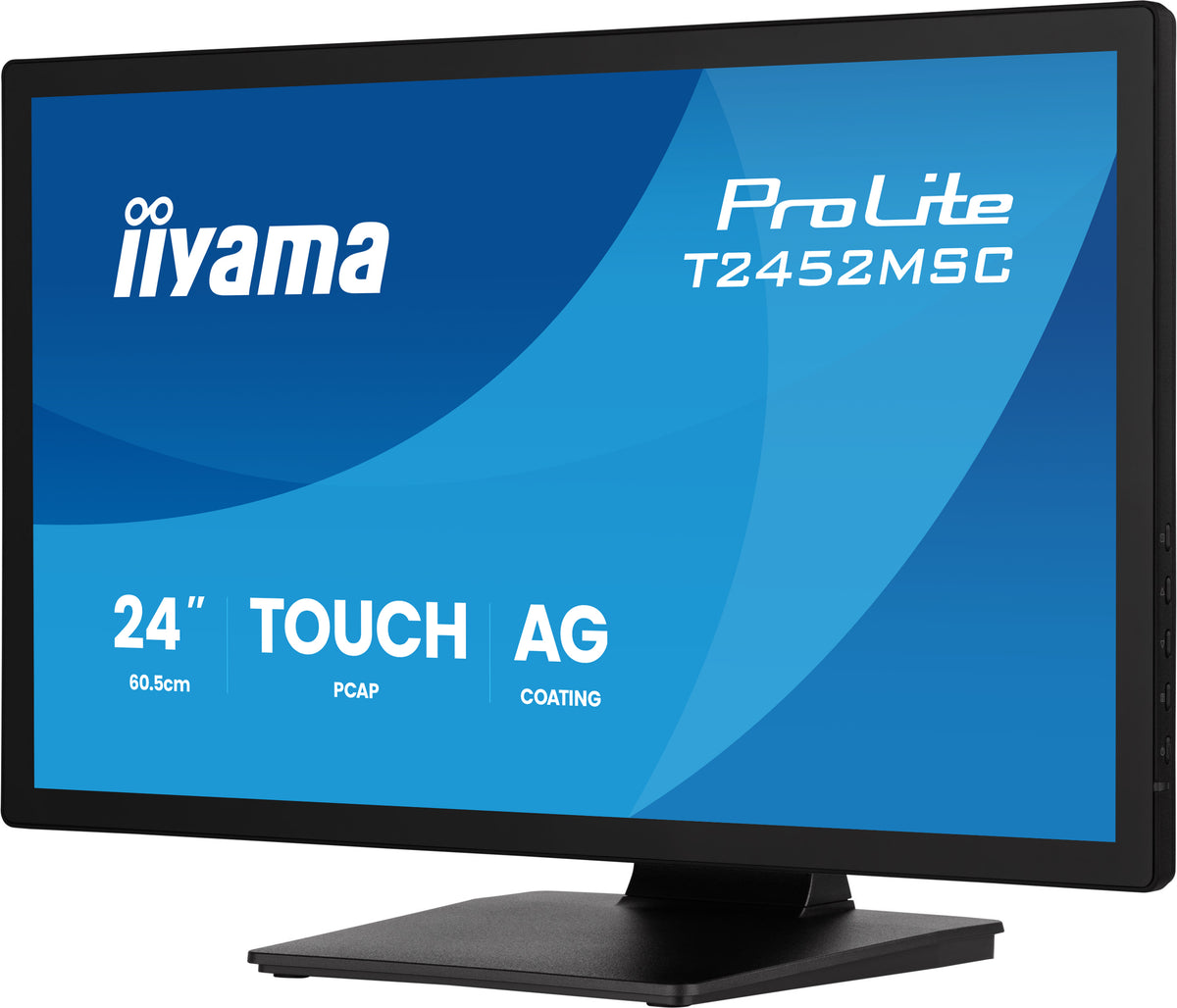 iiyama ProLite T2452MSC-B2AG écran plat de PC 61 cm (24") 1920 x 1080 pixels Full HD LED Écran tactile Noir