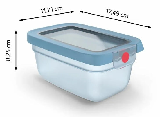 FOOD BOX 0.75L ONECLICK BLUE