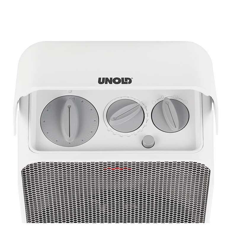 Unold 86450 appareil de chauffage Intérieure Gris, Blanc 2000 W Chauffage de ventilateur électrique
