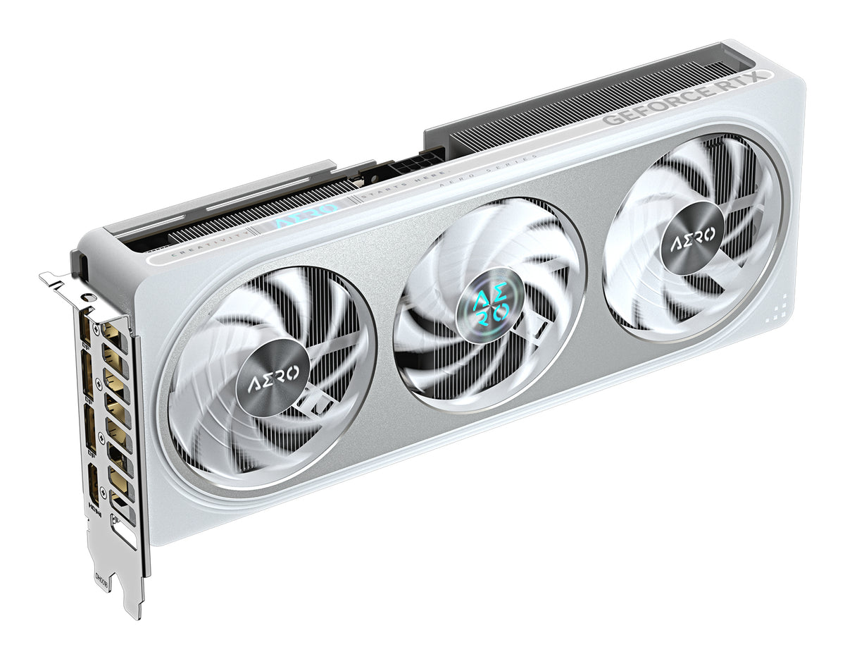 GIGABYTE GeForce RTX 5060 Ti AERO OC 16G Carte Graphique – 16 Go GDDR7, 128 bits, PCI-E 5.0, 2647MHz Fréquence du processeur, 3 x DisplayPort, 1 x HDMI, GV-N506TAERO OC-16GD - vue 5