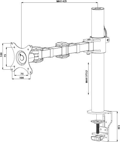 iiyama DS1001C-B1 support d'écran plat pour bureau 81,3 cm (32") Noir