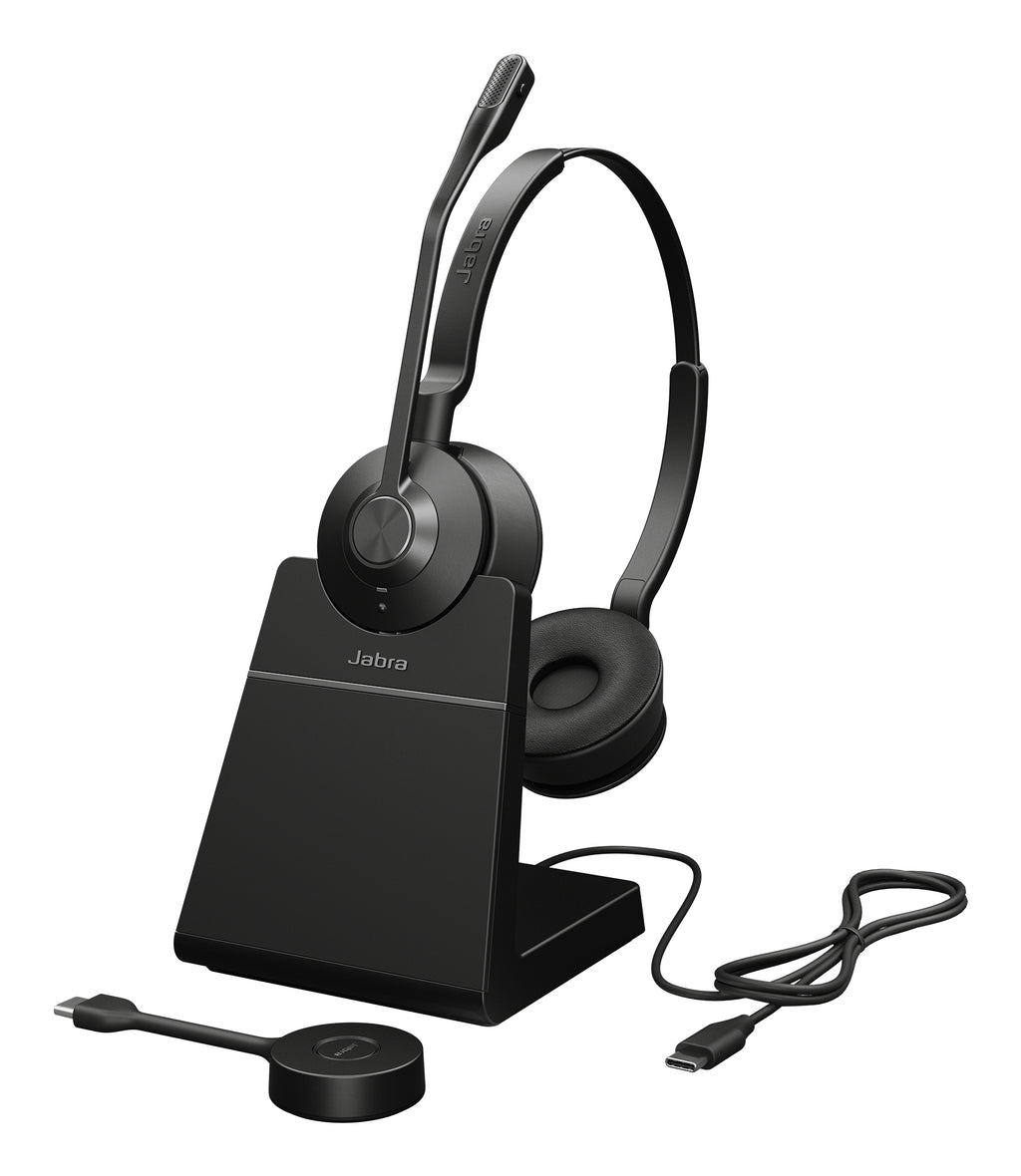 Jabra Engage 55 SE Casque Sans Fil pour Bureau et Centre d'Appels, Noir