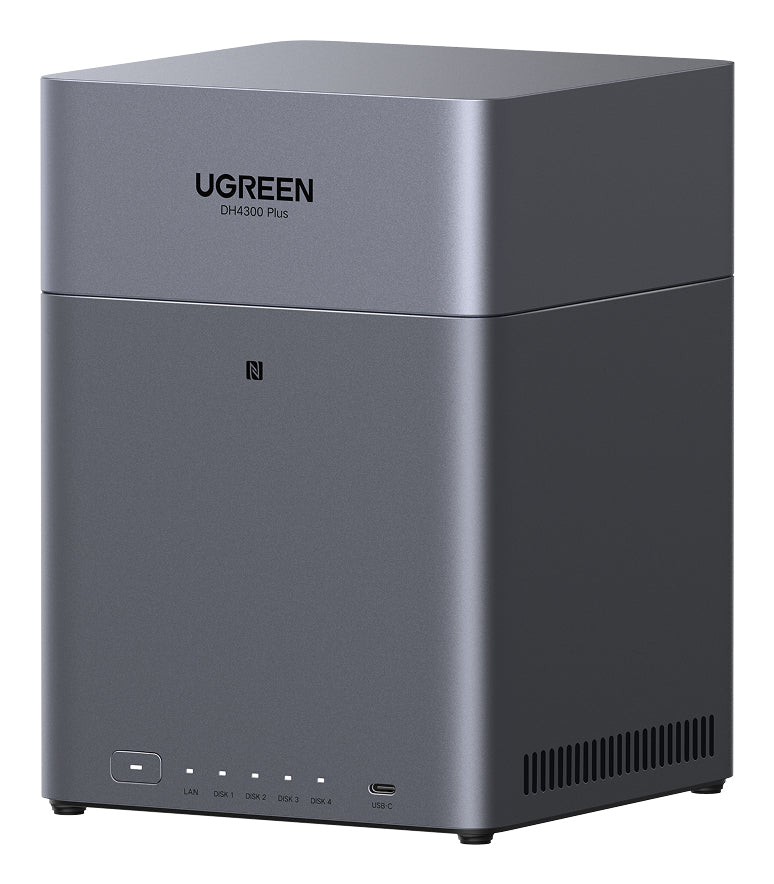 Ugreen DH4300 Plus NAS Mini Tower 8 Go LPPDDR4X UGOS Pro, Gris