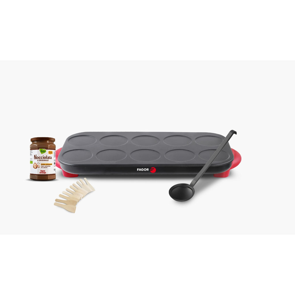 Fagor Crêpière 10 Personnes FG10CRNOC + Pot de Nocciolata inclus