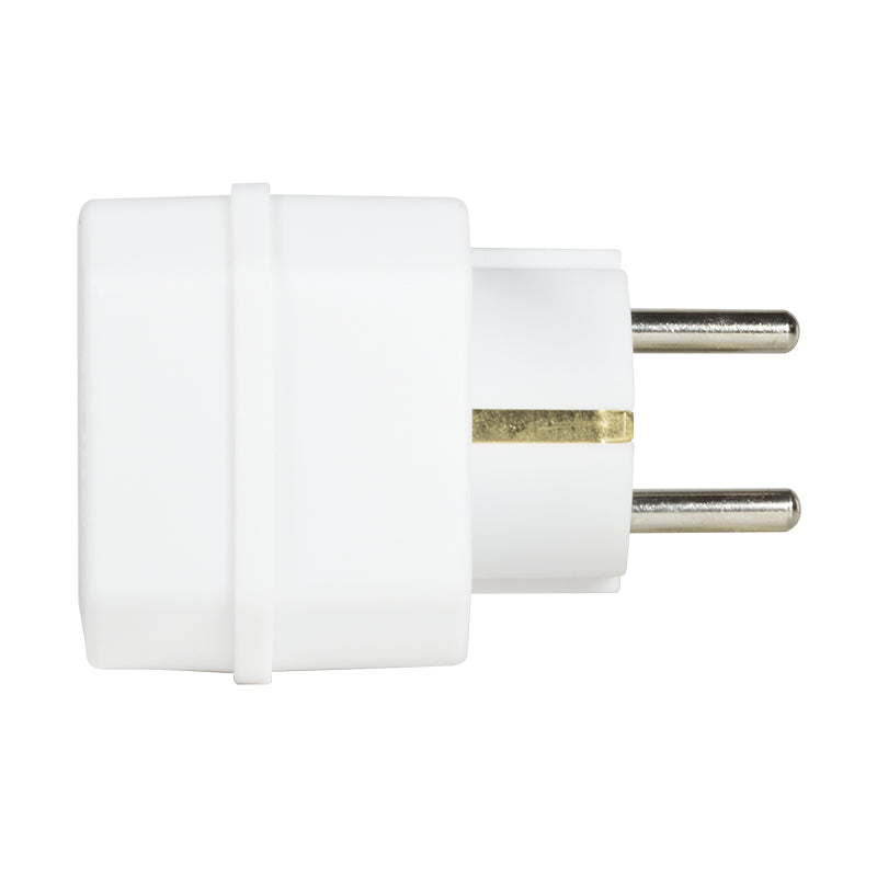LogiLink LPS221 adaptateur prise d'alimentation Type F Type C (Europlug)+Type F Blanc - vue 2