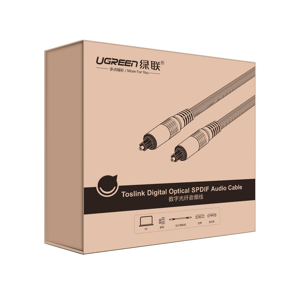 Ugreen 10539 câble audio Toslink Noir