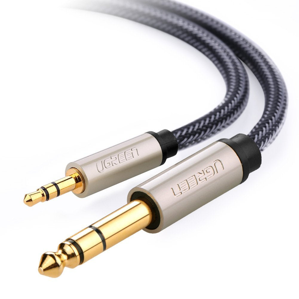 Ugreen 10625 câble audio 1 m 2 x 6,35 mm 3,5mm Noir