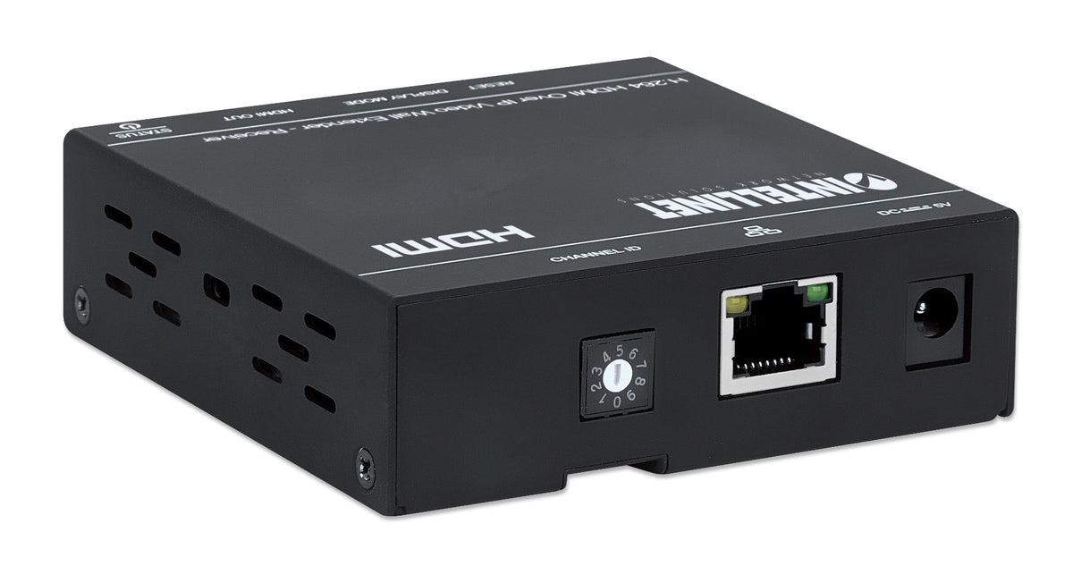 Intellinet 208345 Extension Audio/Vidéo Récepteur AV, Noir