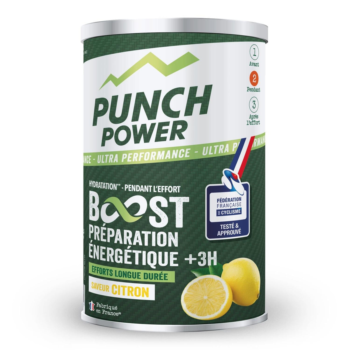 Punch Power Boisson Energétique Boost +3h Saveur Citron