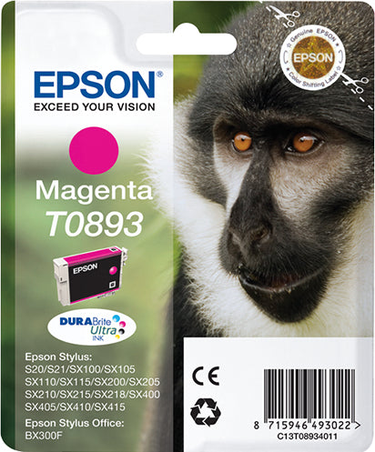 Epson Monkey Encre magenta DURABrite Ultra Singe T0893