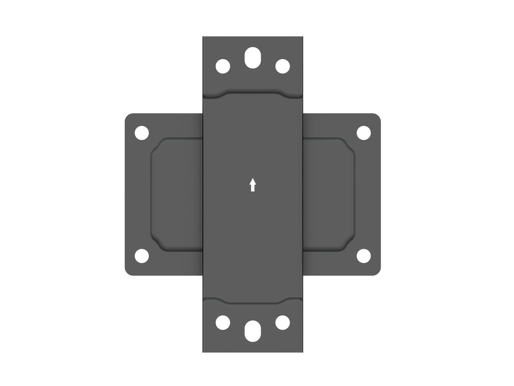 Accessoire de Montage de Moniteur Plaque Murale 4184, Acier Noir