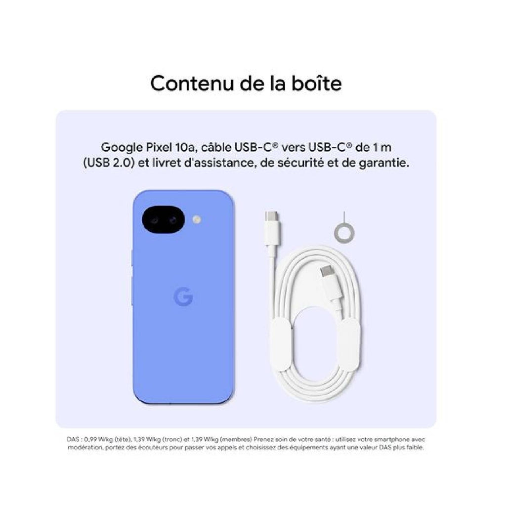 Google Smartphone Pixel 10a 128 Go noir + coque Noir