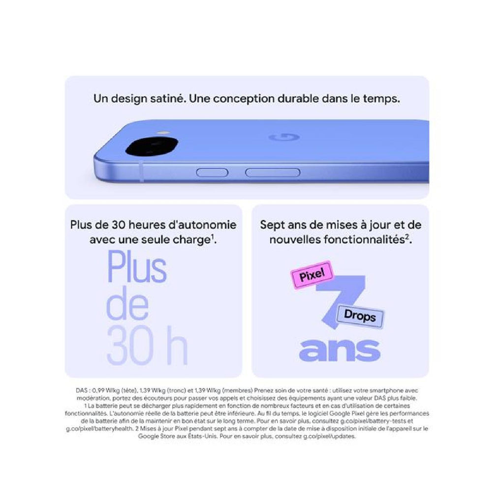 Google Smartphone Pixel 10a 128 Go noir + coque Noir