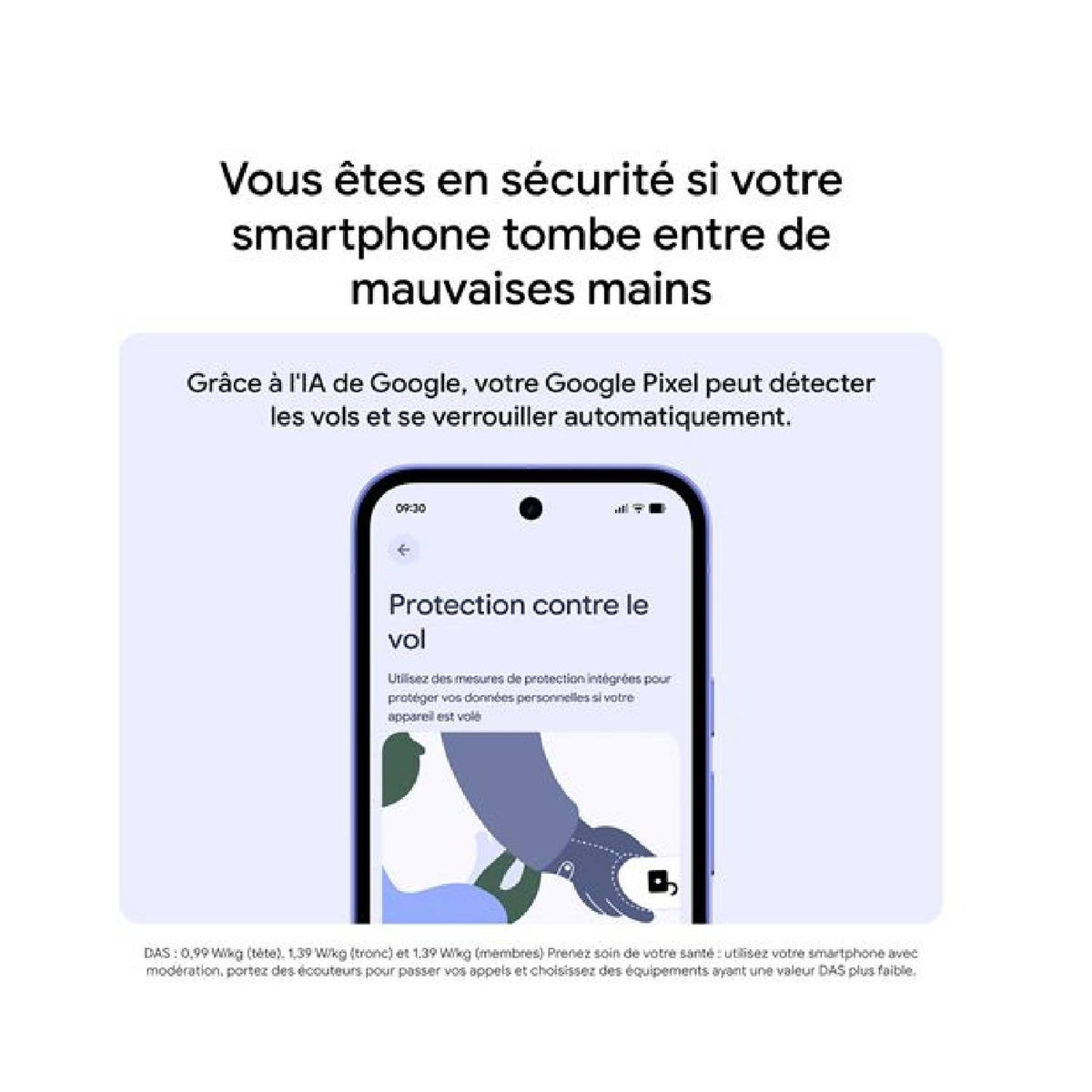 Google Smartphone Pixel 10a 128 Go noir + coque Noir