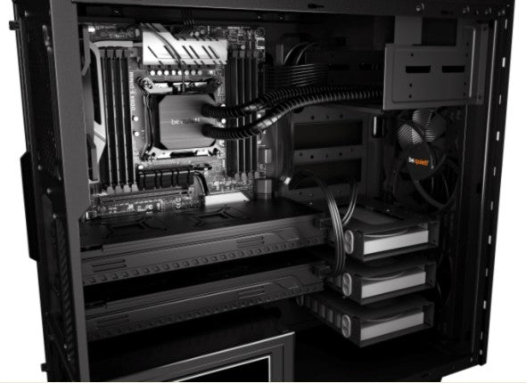be quiet! Pure Base 600 Argent | Boîtier PC, Mini ITX / Micro ATX / ATX,1 ventilateur Pure Wings 2 120 mm, 1 ventilateur Pure Wings 2 140 mm
