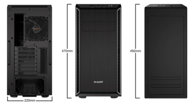 be quiet! Pure Base 600 Argent | Boîtier PC, Mini ITX / Micro ATX / ATX,1 ventilateur Pure Wings 2 120 mm, 1 ventilateur Pure Wings 2 140 mm