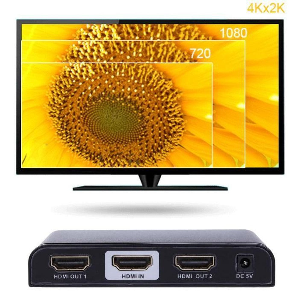 Techly IDATA HDMI2-4K2 répartiteur vidéo HDMI 2x HDMI